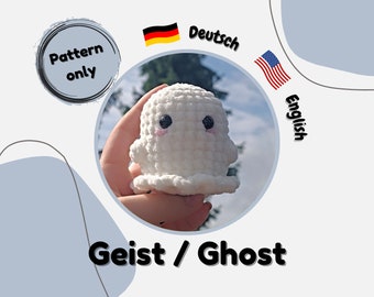 Instructions for crocheting, ghost, amigurumi