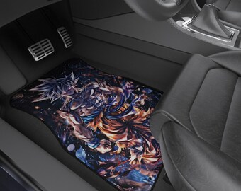 Dragon Ball Z Car Mats - Anime Auto Accessories, Set of 4, Manga Decor, Unique Gift for Fans, Stylish Vehicle Interiors, Car Enthusiast