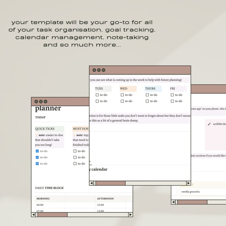 All-in-one NOTION PLANNER Aesthetic & Beginner Friendly Template ...