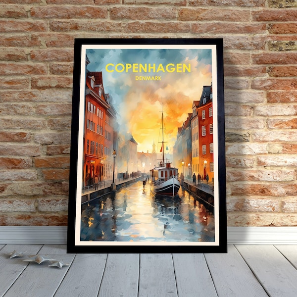 Copenhagen Poster Etsy