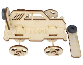 Zabawki STEM | Zestaw edukacyjny Magnetic Racer do samodzielnego montażu – spersonalizowany prezent dla dzieci, chłopców i dziewcząt | Zestawy do aktywności dla dzieci