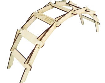 STEM Toys | Da Vinci Bridge Educational Science DIY Kit – Personalized Gift for Kids, Boys and Girls | Kids Activity Kits