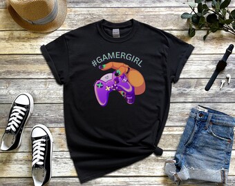 Camiseta Gamer Girl, regalos para su Gaming with Style, Gaming Girl, camiseta Girls who Game, camiseta para girl gamer, #gamergirl