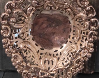 Victorian Pin/Trinket dish, Chester Silver, Decorative Gadroon rim, makers Deakin Brothers 1800's.