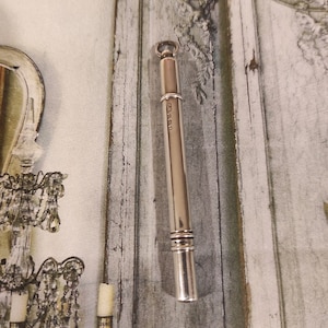 Antique Silver Chatelaine cuticle pusher. Makers Francis Webb, 1905.