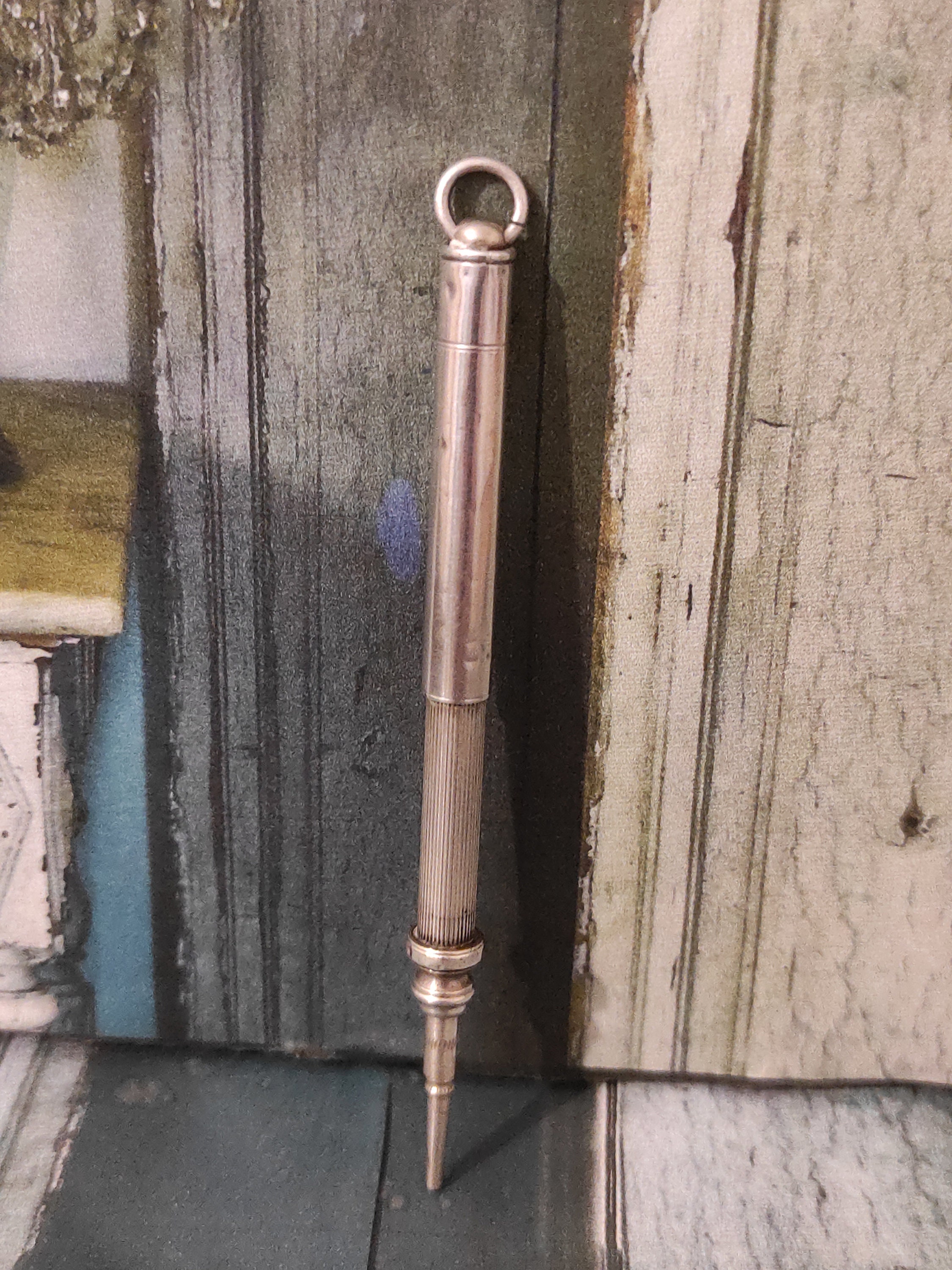 Antique Chatelaine propelling Pencil ,Silver.