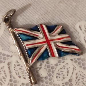British Flag  Pendant, Silver and Enamel.