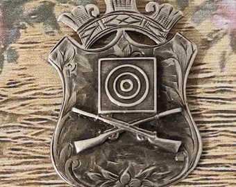 Antique Fob, Silver, shooting sport theme. 1911.