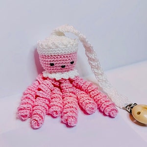 Crochet squid for maxi cosi or stroller