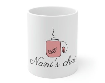 Nani (maternal grandmother) Ceramic Mugs (11oz). Grandmother gift