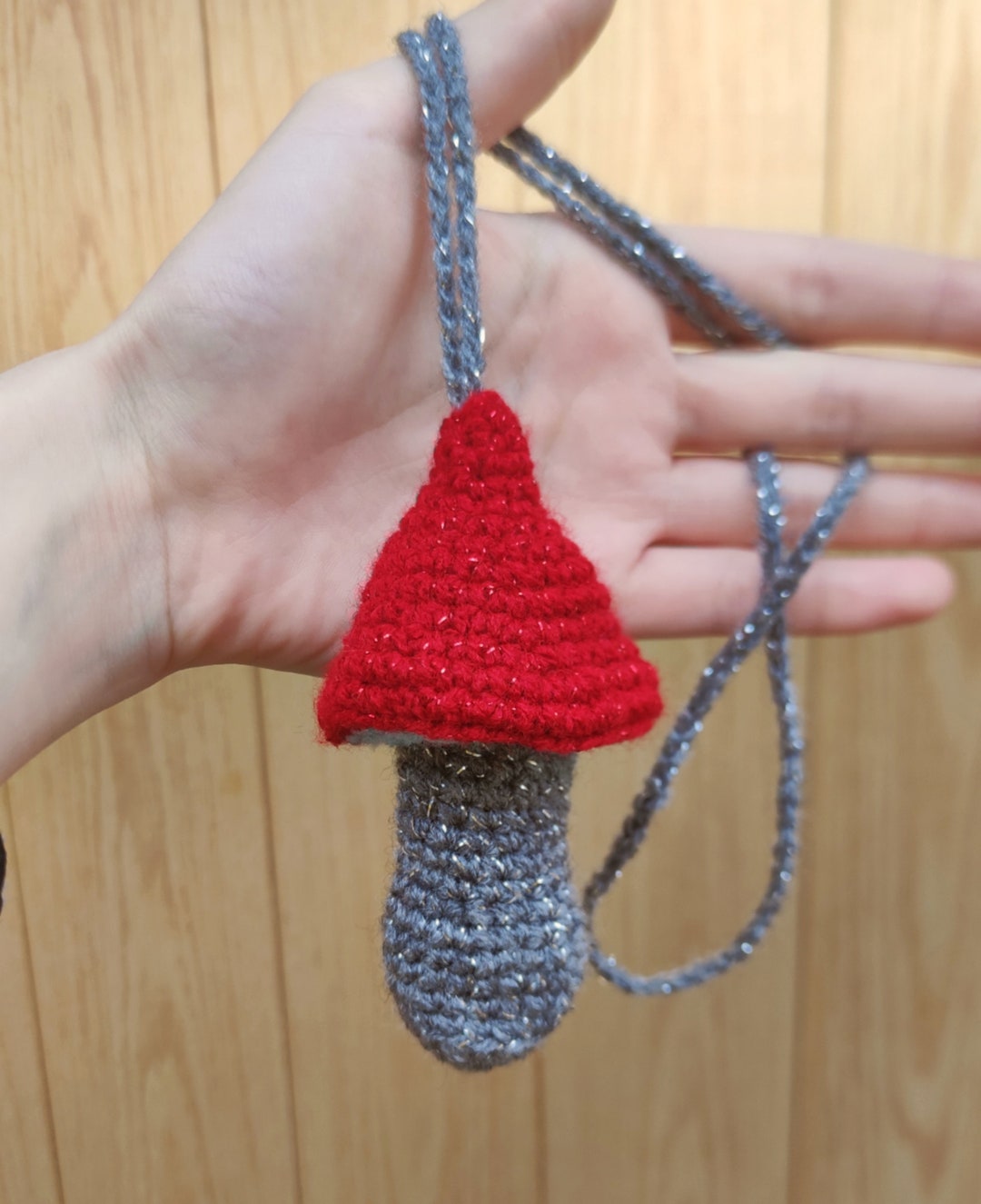 Crochet Mushroom Lighter Holder Etsy