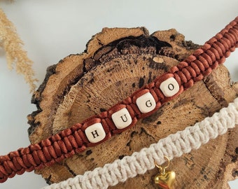 Macramé Collar personalizado para gatos y perros con nombre, Collar personalizado para mascotas, Accesorios para mascotas Boho, Amantes de los animales, Regalo para mascotas