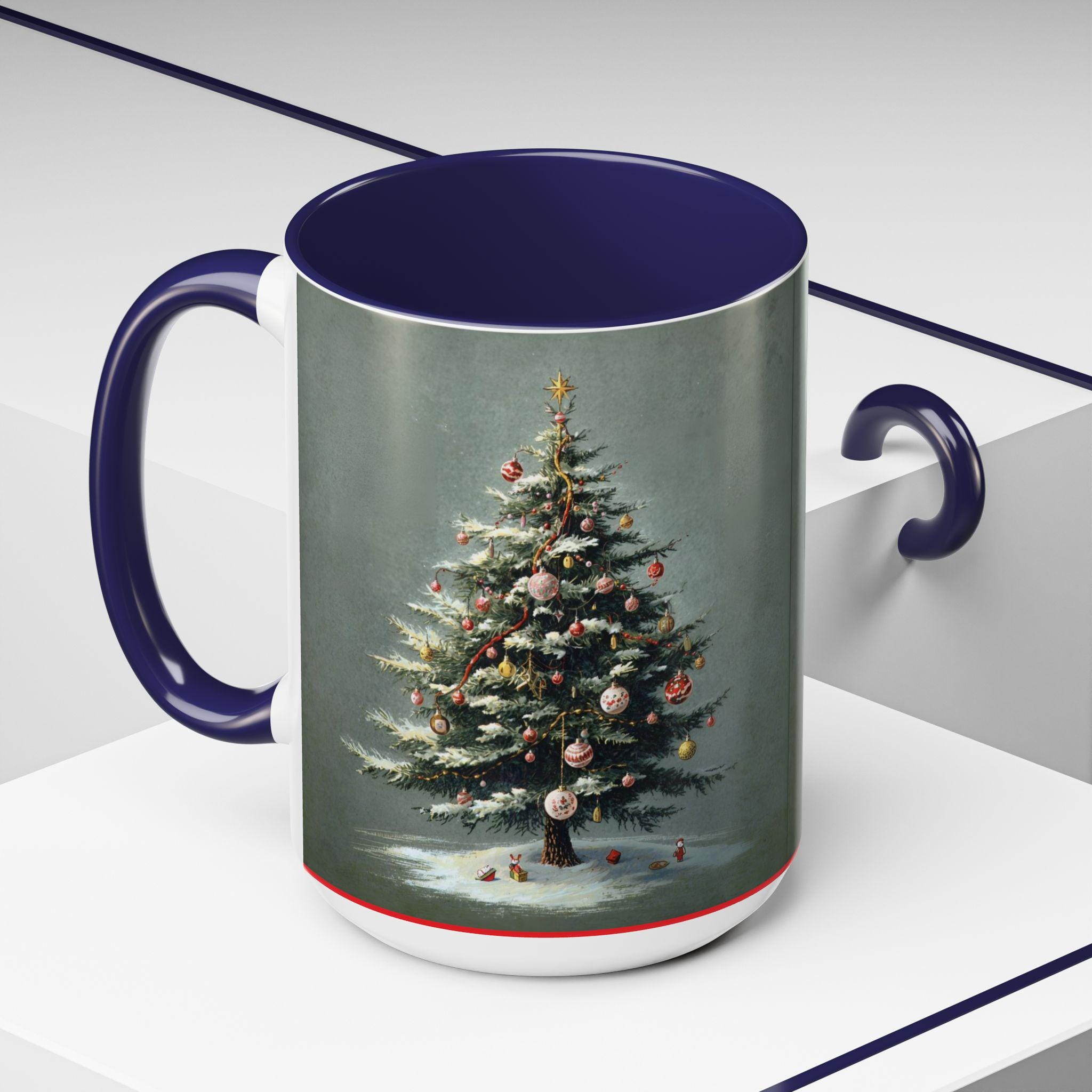 Tasse à Café Ornement Sapin De Noël - Noire - Neuf Dans Son Emballage - Décoration De Fêtes