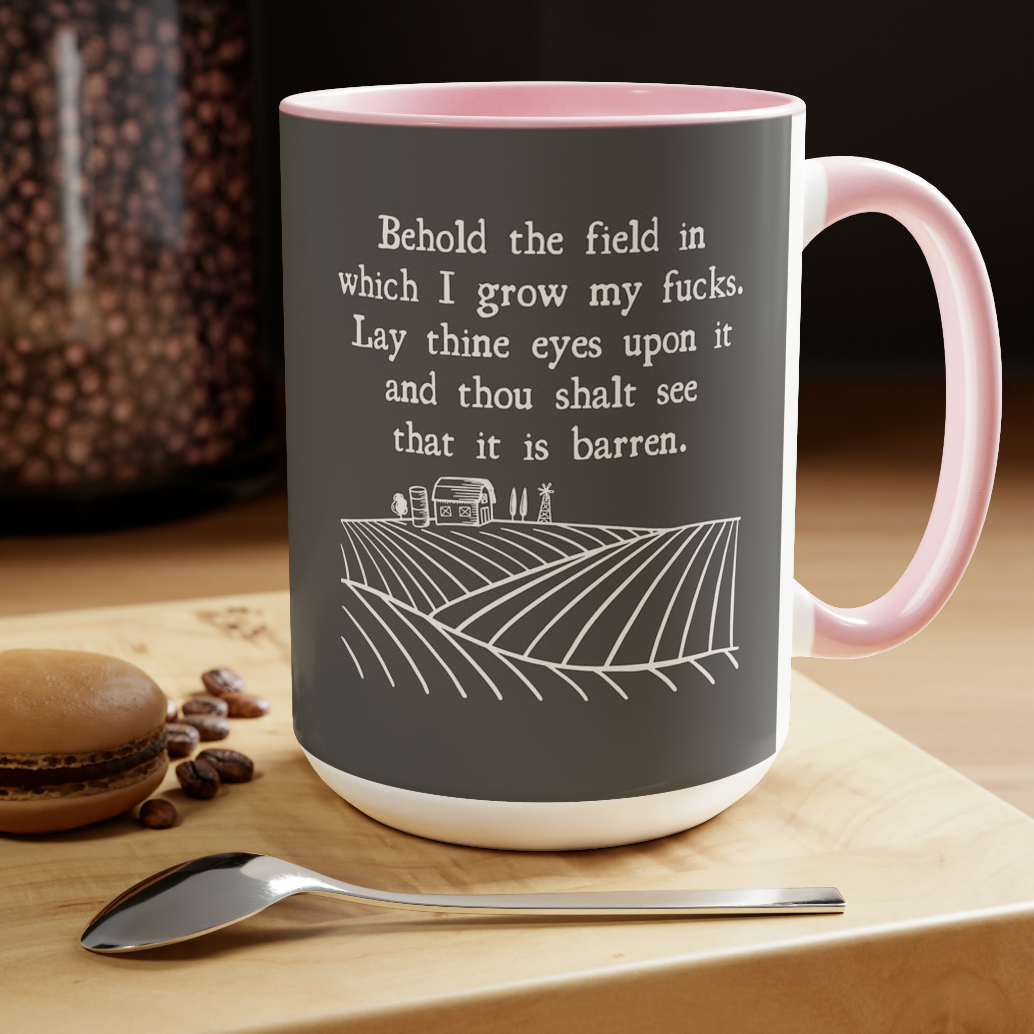 15 Unzen, Graue zweifarbige Kaffeetassen "