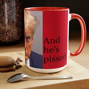 15 oz, &quot;He&#39;s coming&quot; Two-Tone Coffee Mugs