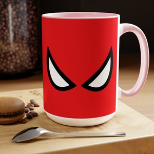 Tazze da caffè bicolore Spiderman Eyes da 15 once immagine 9
