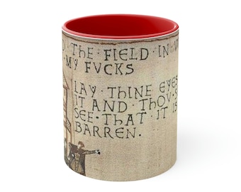 Tazza da caffè con scritta sarcastica "My Field of F" - 11 oz.