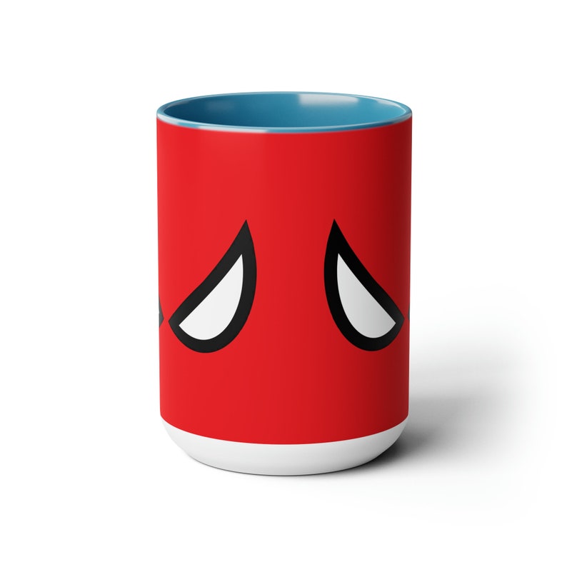 Tazze da caffè bicolore Spiderman Eyes da 15 once immagine 7