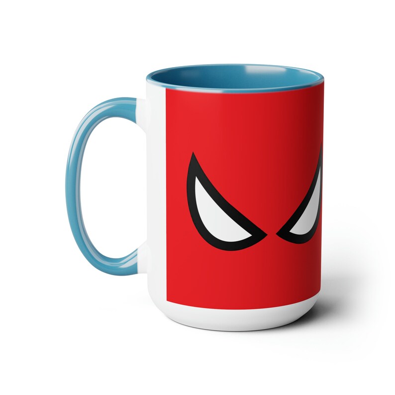 Tazze da caffè bicolore Spiderman Eyes da 15 once immagine 6