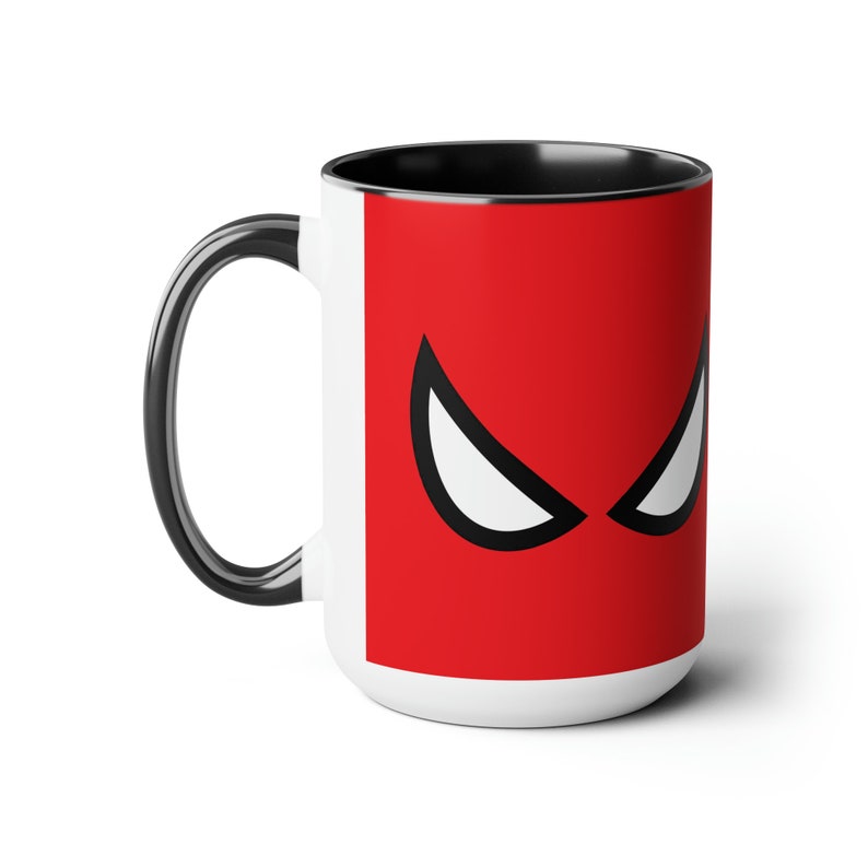 Tazze da caffè bicolore Spiderman Eyes da 15 once immagine 2