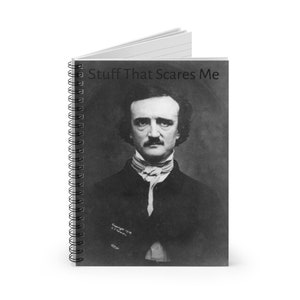 Poe "Saker som skrämmer mig" skriver spiralblock - linjerad linje