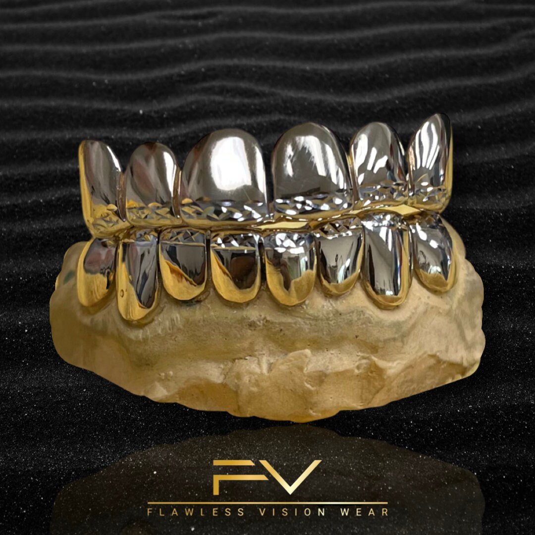 Real Solid Gold Grillz, Custom Gold Jewelry, Gold Teeth, Sterling