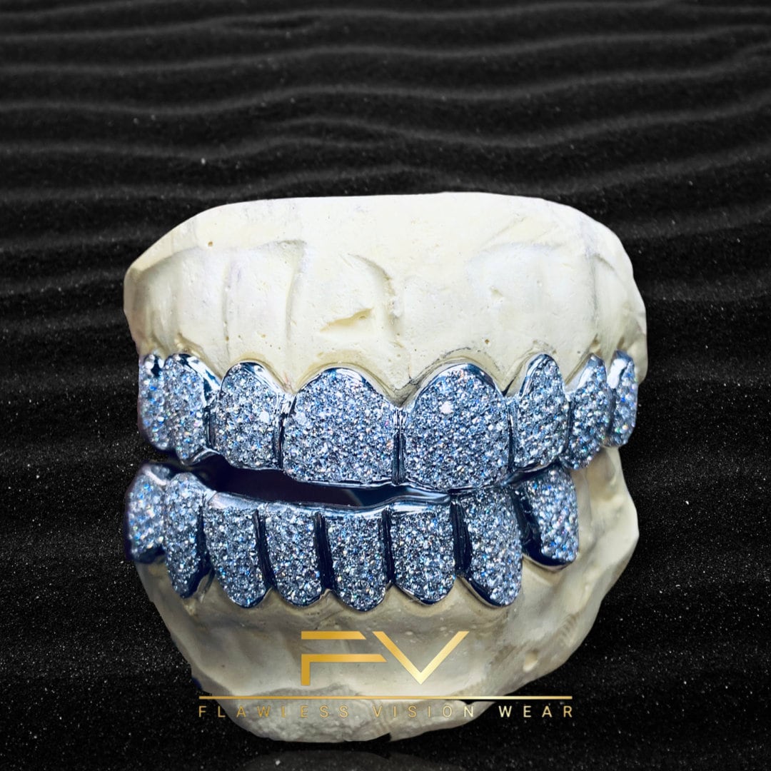 Grillz For Kids VVS Moissanites Honeymoon Custom Fit Solid