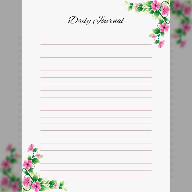 Floral Daily Planner | Printable to Do List | Digital Download - Etsy