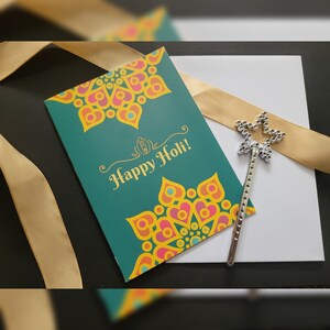 Carte Holi, Happy Holi, Fête Holi, Hindou, Fête hindoue, Fête hindoue, Joyeuses fêtes de fin d'année, Carte de voeux Happy Holi, Cadeau, Carte
