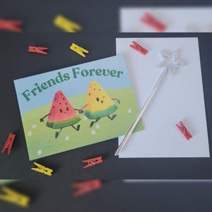 Carte Friends Forever, meilleurs amis, jolie carte poème d'amitié, carte Bestie, anniversaire bestie, cadeau pour ami, carte d'amitié, bons amis