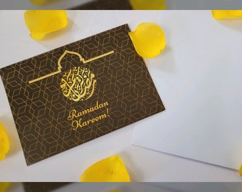 Handmade Ramadan Mubarak Card | Ramadan Kareem Greetings | Original Poem