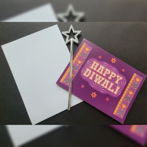Biglietto di auguri per Diwali, Buon Diwali, Festa delle luci, Diwali, Festa di Diwali, Celebrazione indù, Auguri per Diwali, Festa indù, Indù, Regalo per Diwali