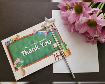 Thank You Teacher Card | End Of Term Gift | Original Poem