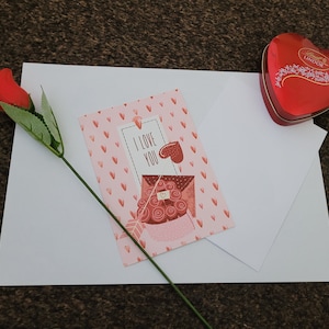 Tarjeta de "Te amo", San Valentín, Amor, Esposo, Esposa, Novio, Novia, Romántico, Amantes, San Valentín, Corazón, Te amo, Persona especial