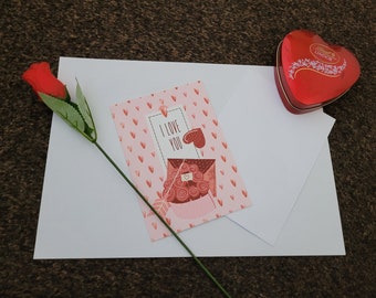 Biglietto D'Auguri Romantico Con Poesia "Love You Longer" – Per Compleanno, San Valentino, Anniversario – Per Lui E Lei
