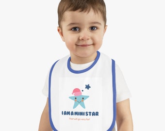 Baby Contrast Trim Jersey Bib, Bib, Unisex Baby Bib, Unisex Baby Gift, Baby Clothes, Toddler Bib, Baby Bib, Dribble Bib, Boy Bib, Girl Bib