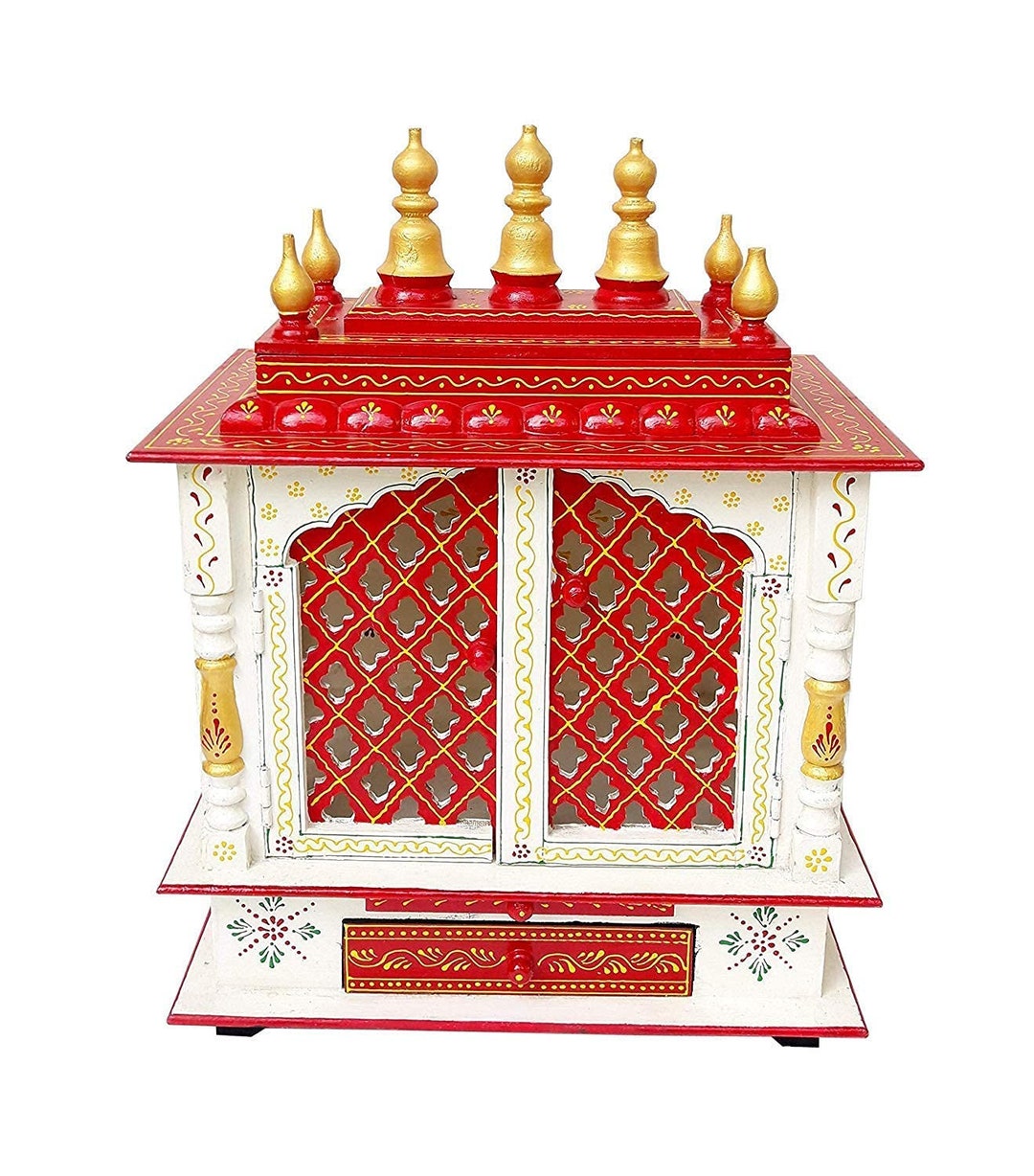 Handmade Art and Craft Wood Home Temple Wooden Temple/home Temple/pooja Mandir/pooja Mandap