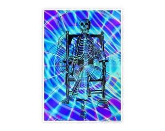 Chill Skeleton ~ Gloss Poster