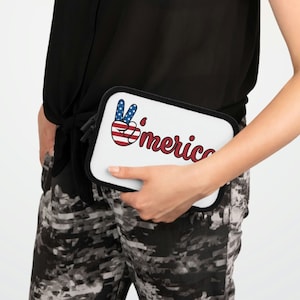 Patriotische Laptop-Tablet-Hülle Amerika mehrere Größen Stars and Stripes Büro Zuhause Reise Geschenk Laptop-Tasche Laptop-Hülle