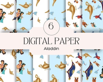 Aladdin SEAMLESS Papiers numériques, patrons !