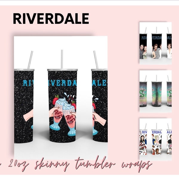 4x 20oz skinny tumbler wraps* RIVERDALE * Jughead, Betty, Archie, Pops. Sublimation downloads