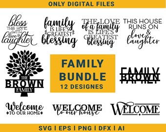Family name monogram svg bundle hand drawn | wedding monogram svg | split monogram svg | family svg | family name svg | monogram svg png