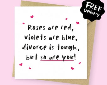 Funny Divorce Card // Newly Single Valentine’s Card // Breakup Support Card for Friend