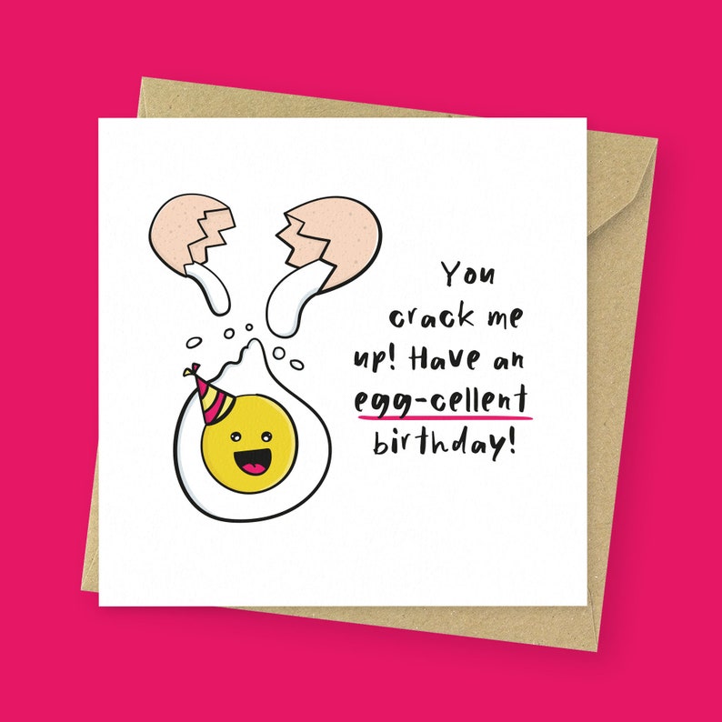You crack me up funny Birthday card // Birthday gift for her, for him No, leave blank