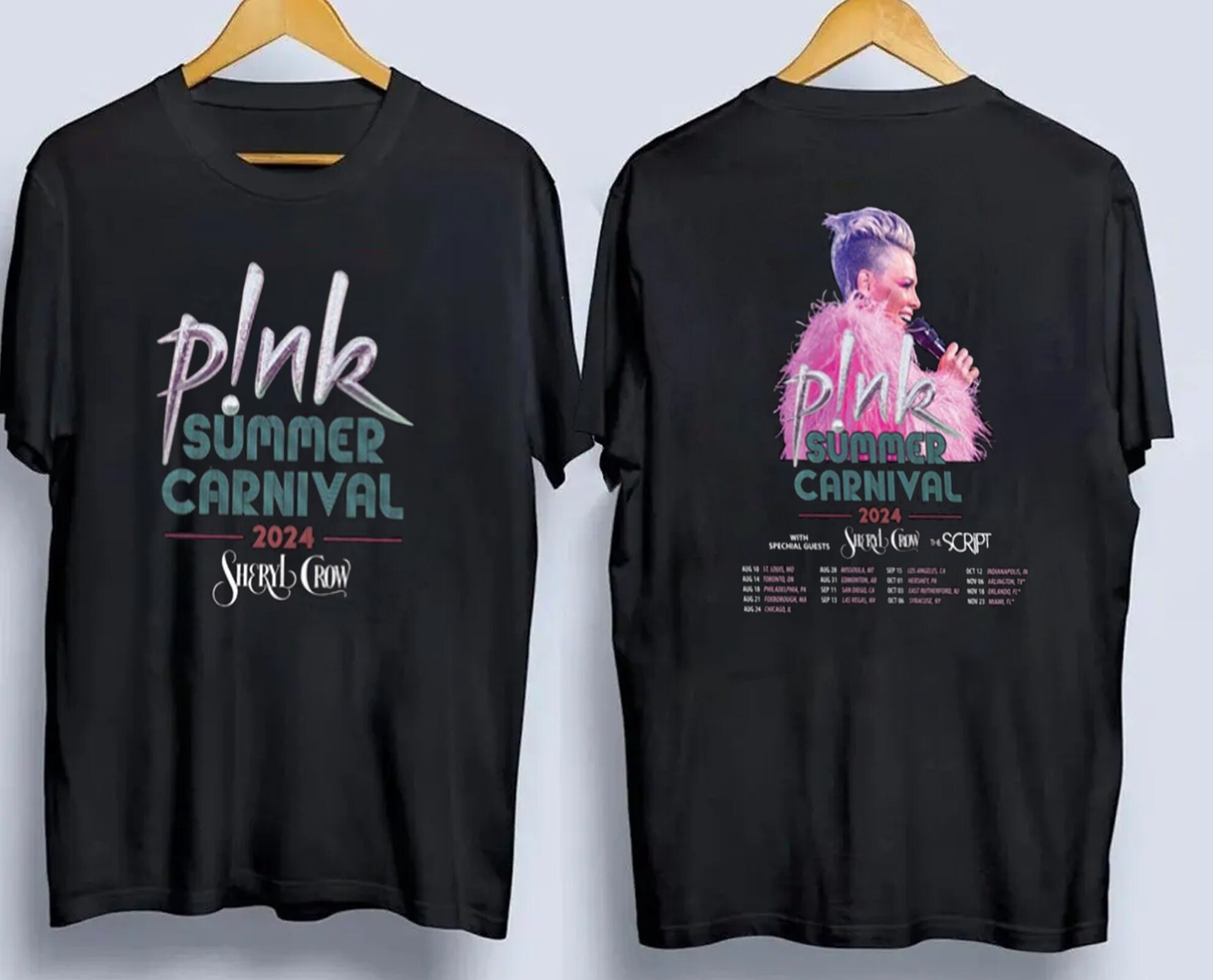 P!Nk Shirt 2 Sides, P!Nk Summer Carnival 2024 Tour Sweatshirt