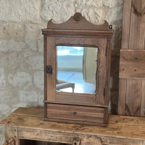 Armoire de toilette avec miroir salle de bain rustique vintage