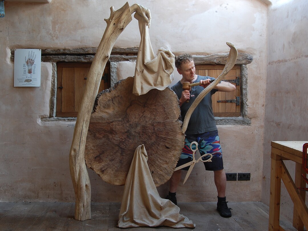 Tragically Gifted. Wood Sculpture, Wood Wall Art, Contemporary