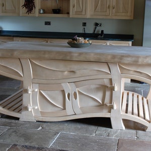 Handmade Sculptural Kitchen Island, Surreal Furniture, Quirky Furniture, Functional Sculpture, Kitchen Island, Live Edge, Art Furniture,