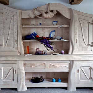 Monkey Dresser, Kitchen Dresser, Quirky Furniture, Functional Sculpture, Live Edge, Art Furniture, Sculptural Furniture, Wood Furniture