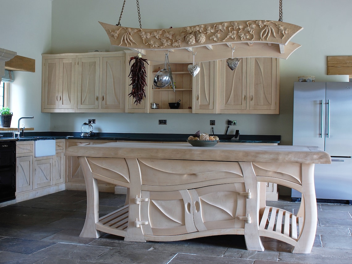 Handmade Sculptural Kitchen Island, Surreal Furniture, Quirky Furniture